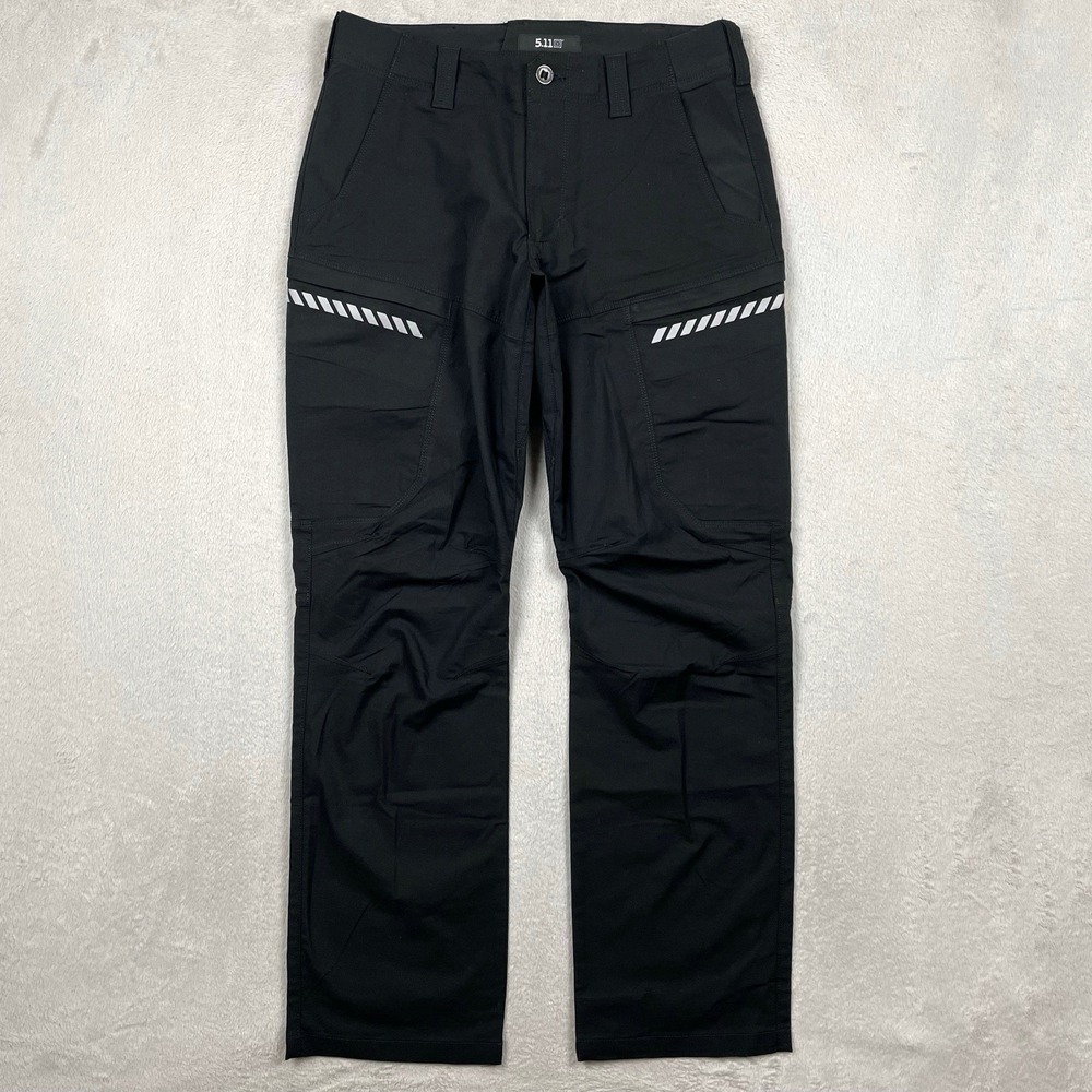511 Tactical Apex Cargo Pants Mens 32x31 Black Straight Leg Stretch Reflective